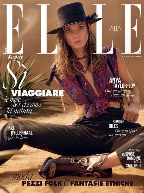 Cover Elle Italy June 2022 by Xavi Gordo | Raquel Sueiro Management