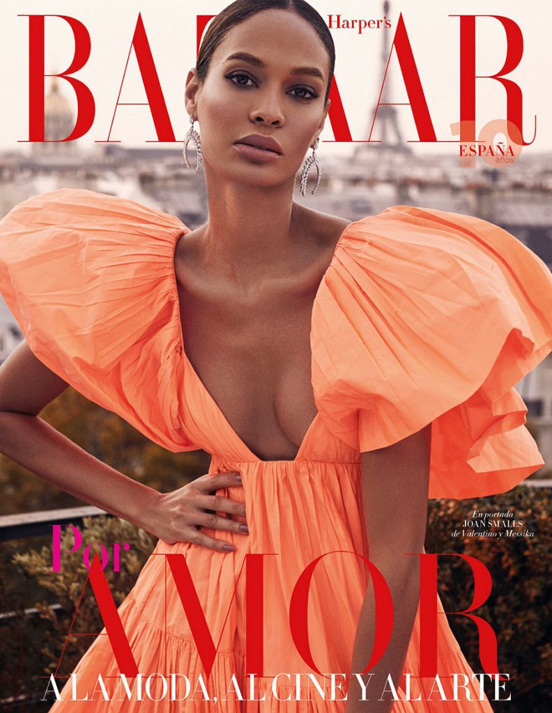 Cover for Harper's Bazaar with Joan Smalls by Xavi Gordo | Raquel Sueiro Management