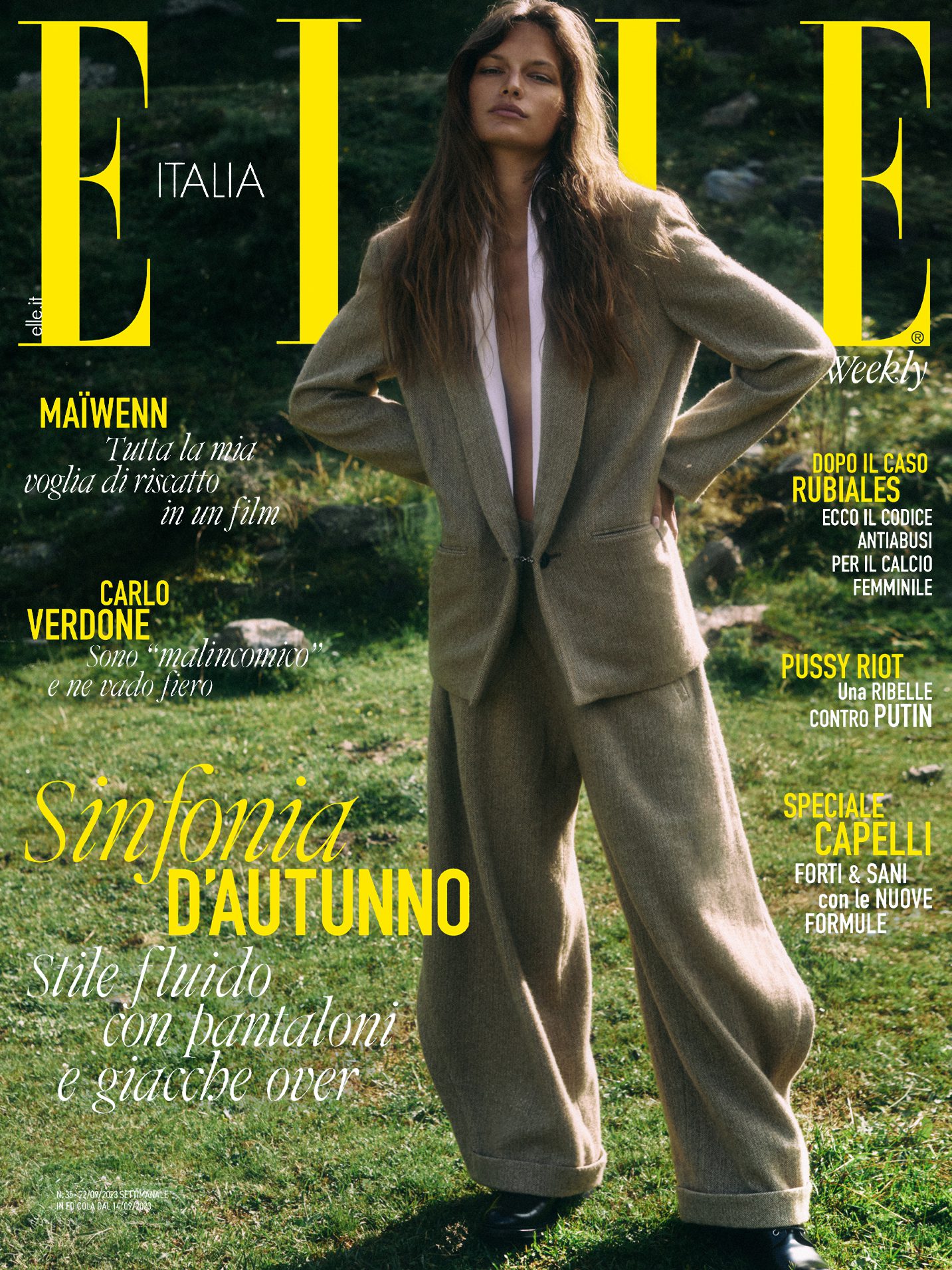 Cover for Elle Italy with Faretta by Xavi Gordo | Raquel Sueiro